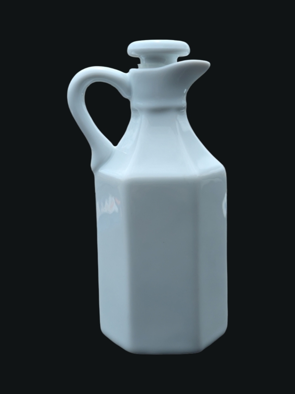Link Charter White Ceramic Cruet with Handle